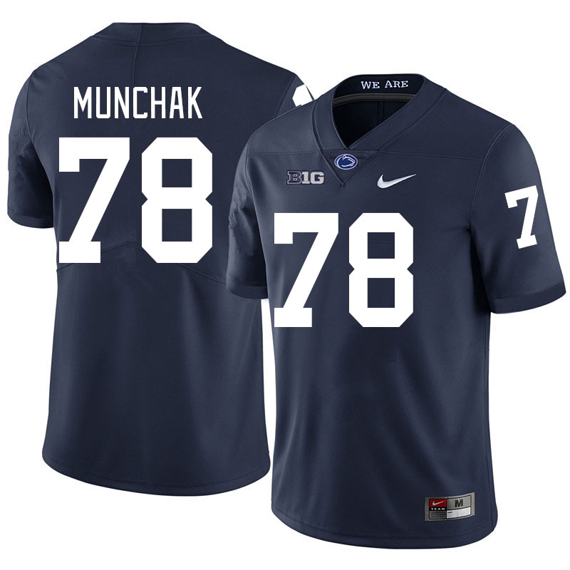 Penn State Nittany Lions #78 Mike Munchak College Football Jerseys Stitched Sale-Navy